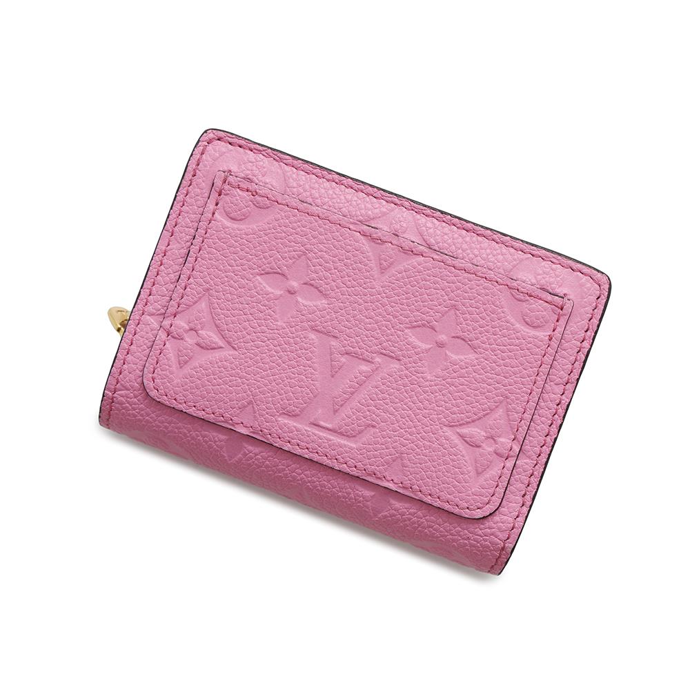 LOUIS VUITTON Portefeuille Clare rose lollipopM82514 Monogram Empreinte LeatherLeather