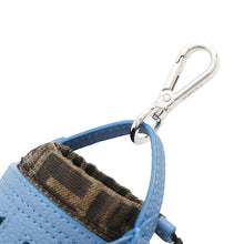 Load image into Gallery viewer, FENDI Zucca Pattern Bucket Motif Bag Charm Blue7AS158 Canvas Leather
