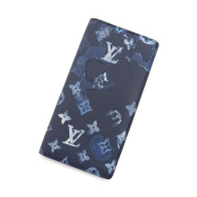 将图像加载到图库查看器中，LOUIS VUITTON Portefeuille Brazza NM BlueM80465 Monogram Watercolor
