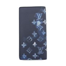 将图像加载到图库查看器中，LOUIS VUITTON Portefeuille Brazza NM BlueM80465 Monogram Watercolor
