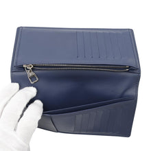 将图像加载到图库查看器中，LOUIS VUITTON Portefeuille Brazza NM BlueM80465 Monogram Watercolor
