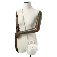 Load image into Gallery viewer, CHANEL Coco Handle Micro ChainShoulder WhiteAP4245 Caviar Leather
