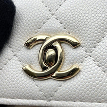 Load image into Gallery viewer, CHANEL Coco Handle Micro ChainShoulder WhiteAP4245 Caviar Leather
