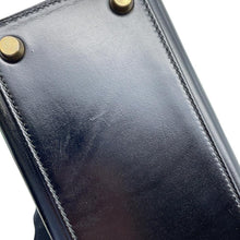 将图像加载到图库查看器中，HERMES Mini Kelly Black Box Calf Leather
