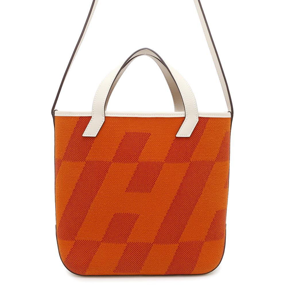 HERMES H an Bier Feu Swift Leather Toile H Size PM