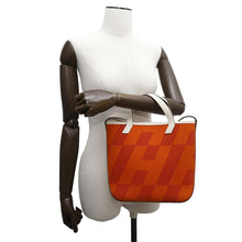 将图像加载到图库查看器中，HERMES H an Bier Feu Swift Leather Toile H Size PM
