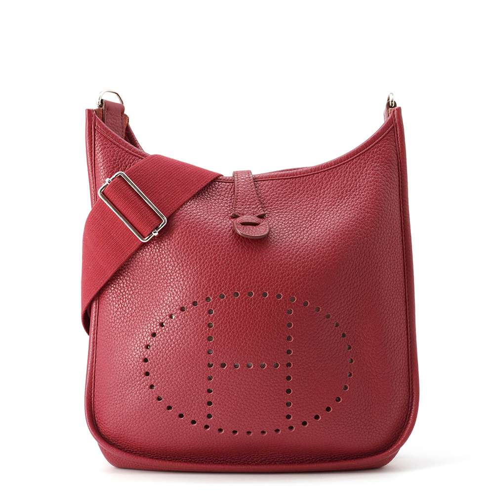 HERMES Evelyne3 Ruby Taurillon Clemence Size PM
