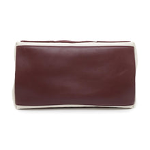 Load image into Gallery viewer, BALENCIAGA Navy Kabas Natural/Bordeaux339933 Canvas Leather
