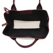 Load image into Gallery viewer, BALENCIAGA Navy Kabas Natural/Bordeaux339933 Canvas Leather
