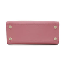 将图像加载到图库查看器中，BVLGARI Logo 2way Tote Bag Pink291221 Leather
