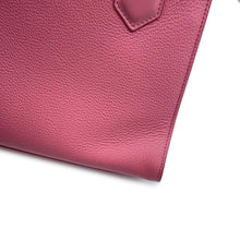 将图像加载到图库查看器中，BVLGARI Logo 2way Tote Bag Pink291221 Leather
