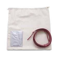 将图像加载到图库查看器中，BVLGARI Logo 2way Tote Bag Pink291221 Leather
