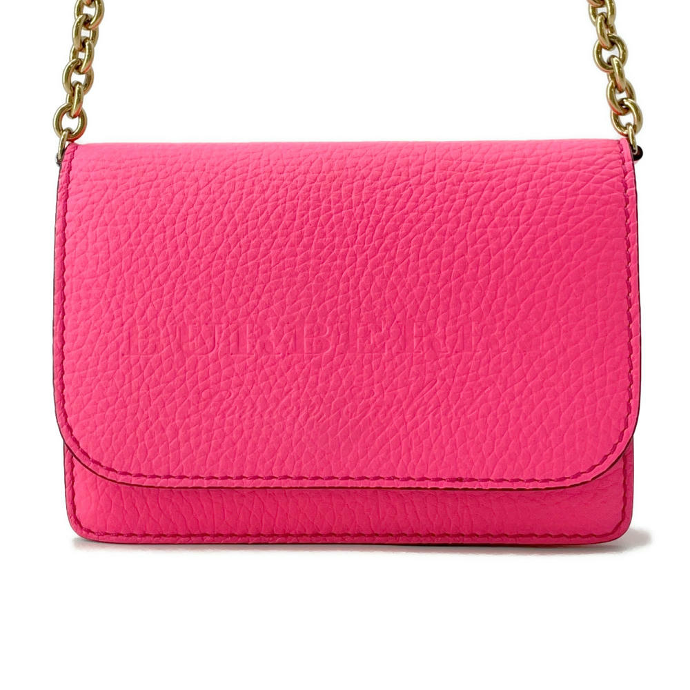 BURBERRY ★ChainShoulder Bag Pink Leather