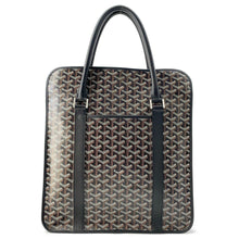 将图像加载到图库查看器中，GOYARD Burgundy Tote Bag BlackBOURGOMMLTY01CL01P PVC Coated Canvas Leather
