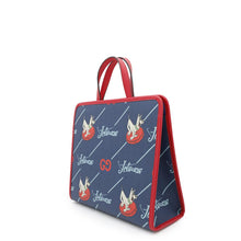 Load image into Gallery viewer, GUCCI Jetson Tote Bag Children&#39;s Navy/Red605614 PVC Coated Canvas Leather
