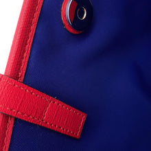 将图像加载到图库查看器中，GUCCI Jetson Tote Bag Children&#39;s Navy/Red605614 PVC Coated Canvas Leather
