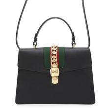 将图像加载到图库查看器中，GUCCI Cherie Line Sylvie 2wayHandbag Black431665 Leather
