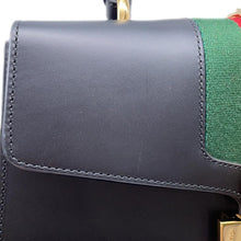 将图像加载到图库查看器中，GUCCI Cherie Line Sylvie 2wayHandbag Black431665 Leather
