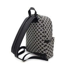 Load image into Gallery viewer, CELINE ★Triomphe Backpack Black/White188382FSZ PVC Coated Canvas Leather
