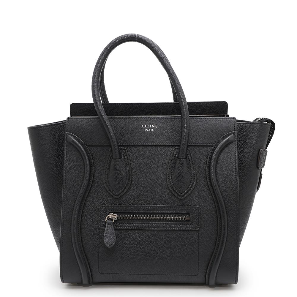 CELINE ★Luggage Shopper Black189793 Leather Size micro