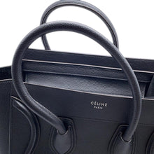 将图像加载到图库查看器中，CELINE ★Luggage Shopper Black189793 Leather Size micro
