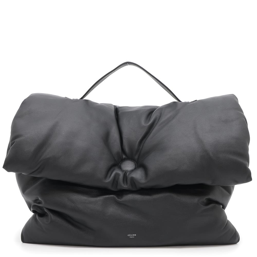 CELINE Pillow Bag Black Leather