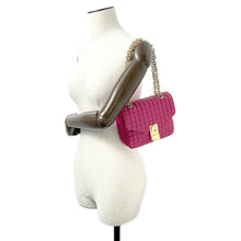 Load image into Gallery viewer, CELINE ★C-C Chain Shoulder Bag Pink188403 Leather Size Small
