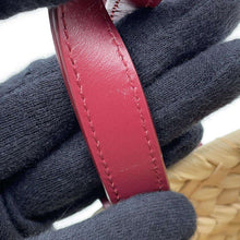 Load image into Gallery viewer, CELINE Triomphe pannier Beige/Bordeaux Raffia Leather Size Mini
