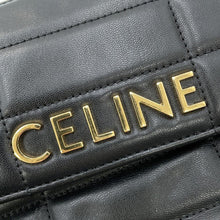 将图像加载到图库查看器中，CELINE Mono Chrome Chain Shoulder Bag Black111273EPZ Leather
