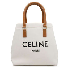 Load image into Gallery viewer, CELINE Horizontal Cabas White/Brown192162BNZ.02NT Canvas Leather
