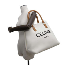 Load image into Gallery viewer, CELINE Horizontal Cabas White/Brown192162BNZ.02NT Canvas Leather
