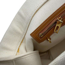 Load image into Gallery viewer, CELINE Horizontal Cabas White/Brown192162BNZ.02NT Canvas Leather
