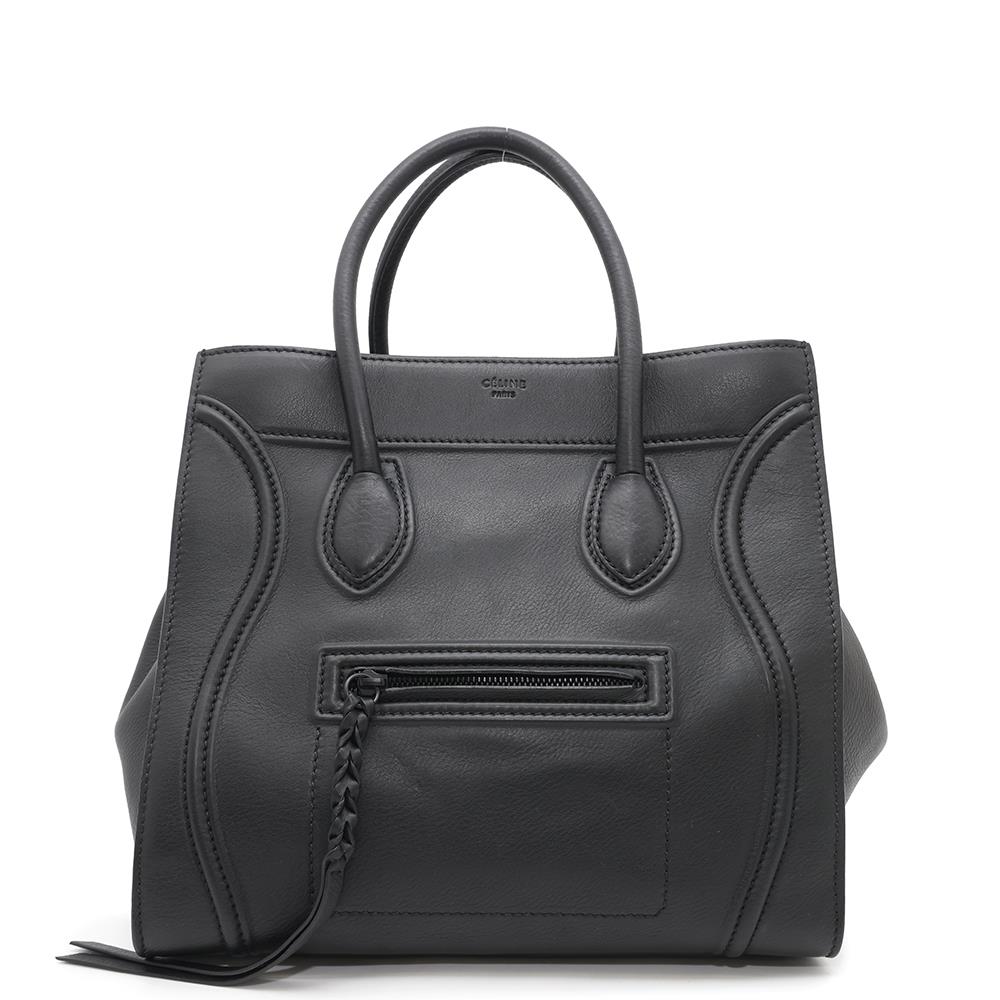 CELINE Luggage phantom Black169953MCC Leather Size Medium