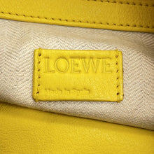 Load image into Gallery viewer, LOEWE Flamenco Knot Shoulder Bag Yellow334.30.K63 Leather Size Small
