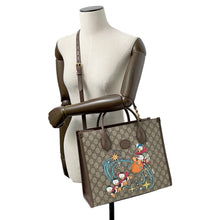 Load image into Gallery viewer, GUCCI GG Supreme 2WAY Tote Bag Disney collaboration Beige/Brown648134 PVC Leather
