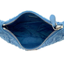 将图像加载到图库查看器中，PRADA Gathered One Shoulder Bag Light Blue1NE204 Nylon

