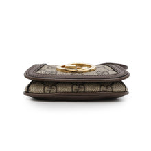将图像加载到图库查看器中，GUCCI Interlocking G Blondie GG Supreme Shoulder Wallet Beige/Brown698635 PVC/Leather
