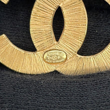 Load image into Gallery viewer, CHANEL CC Logo Rhinestone Double Brooch Gold Gold Plated Rhinestone Faux Pearl
