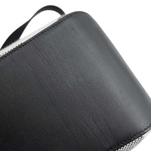 将图像加载到图库查看器中，HERMES H Ambie Tote Bag Black/Ecru Toile H Swift Leather Size GM
