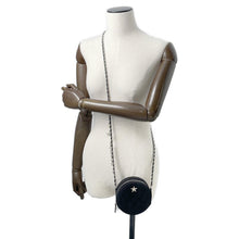 Load image into Gallery viewer, CHANEL Matelasse Star Motif Round ChainShoulder Black suede
