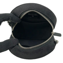 Load image into Gallery viewer, CHANEL Matelasse Star Motif Round ChainShoulder Black suede
