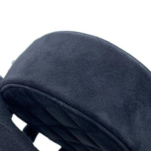 将图像加载到图库查看器中，CHANEL Matelasse Star Motif Round ChainShoulder Black suede

