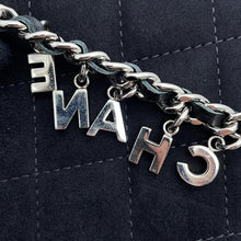 Load image into Gallery viewer, CHANEL Matelasse Star Motif Round ChainShoulder Black suede
