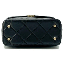 Load image into Gallery viewer, CHANEL Matelasse Vanity ChainShoulder Bag Black Lambskin
