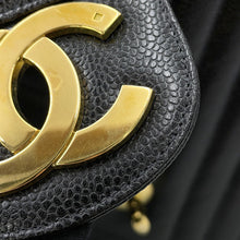 Load image into Gallery viewer, CHANEL V Stitch ChainShoulder Bag BlackA03660 Caviar Leather Size 34
