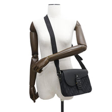 将图像加载到图库查看器中，Dior Oblique Saddle Flap Messenger Bag Black1ADPO049YKS Jacquard Grained CalfLeather Size Small
