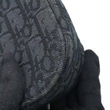 将图像加载到图库查看器中，Dior Oblique Saddle Flap Messenger Bag Black1ADPO049YKS Jacquard Grained CalfLeather Size Small
