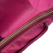 将图像加载到图库查看器中，PRADA Shoulder Bag Pink Saffiano LeatherLeather Nylon
