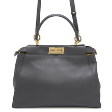 Load image into Gallery viewer, FENDI Peekaboo 2wayBag Gray8BN226 Leather Size regular
