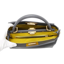 Load image into Gallery viewer, FENDI Peekaboo 2wayBag Gray8BN226 Leather Size regular
